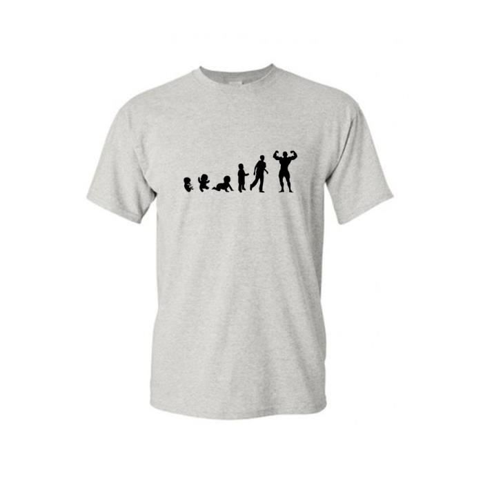 T Shirt Col Rond Enfant Bebe Muscle Noir 12 14 Ans Noir Cdiscount Pret A Porter