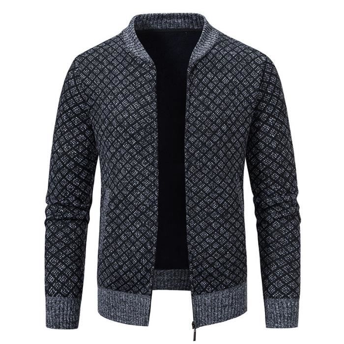 Cardigan Homme Tendance – Coupe Slim, Tricoté, Confortable, Pour Look Décontracté Ou Sport