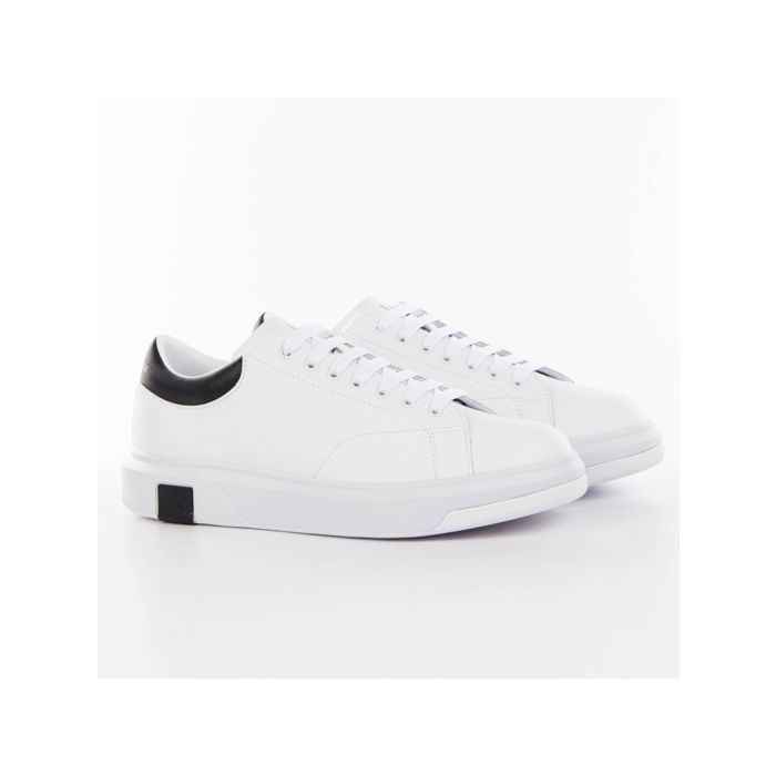 Armani Exchange Basket Armani Exchange Homme Eagle Blanc cuir