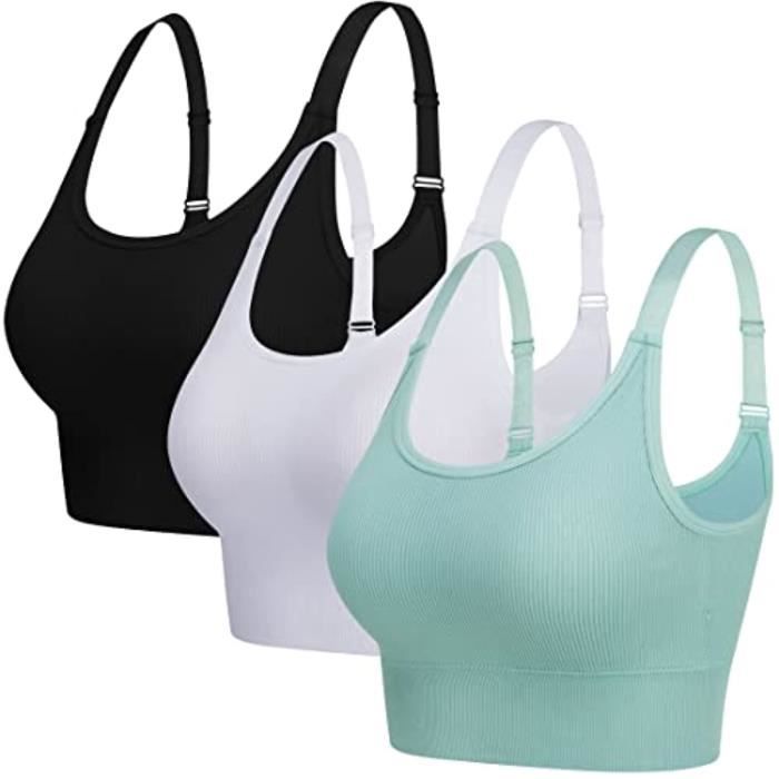 Soutien-gorge Sport Col Carré Dos U BAYDI - Rembourré, Tissu Clouduxi, Pour Yoga, Fitness, Taille A à D