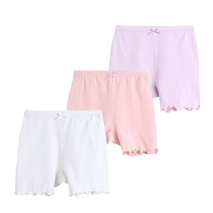 IEFIEL Lot de 3 Short Cycliste Legging Court t Fille Enfant