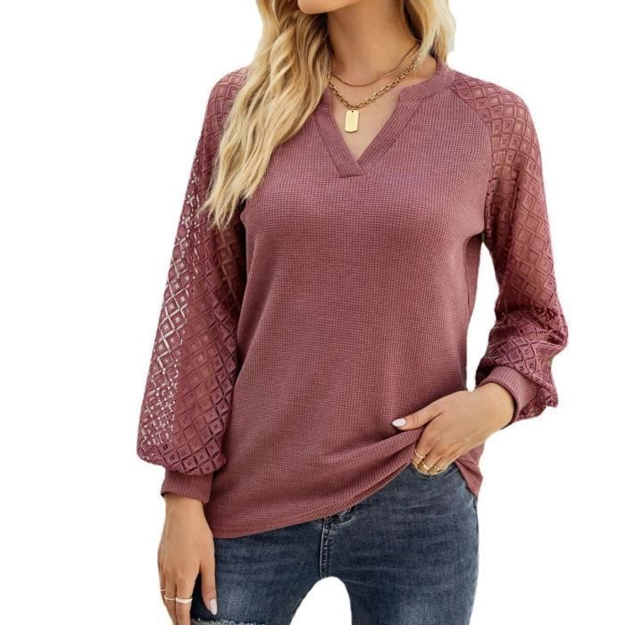 Haut ajusté à manches longues - Rose clair - FEMME | H&M FR