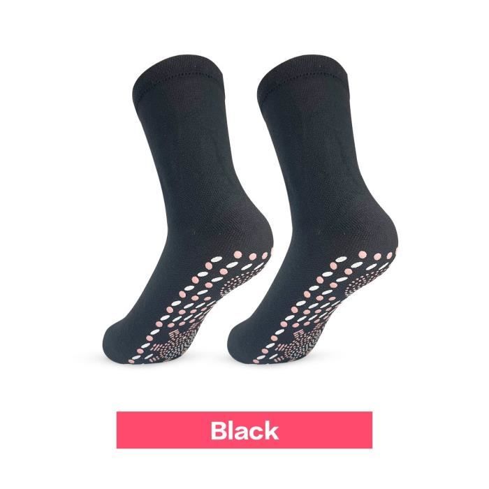 1 Paire De Chaussettes Chauffantes Coton Hiver Chaussettes Chaudes Chauffe-pieds