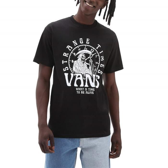 Vans T-shirt pour Homme Strange Times Noir VN000040BLK