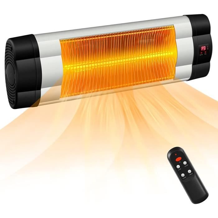 HOMCOM Chauffage électrique radiateur électrique infrarouge