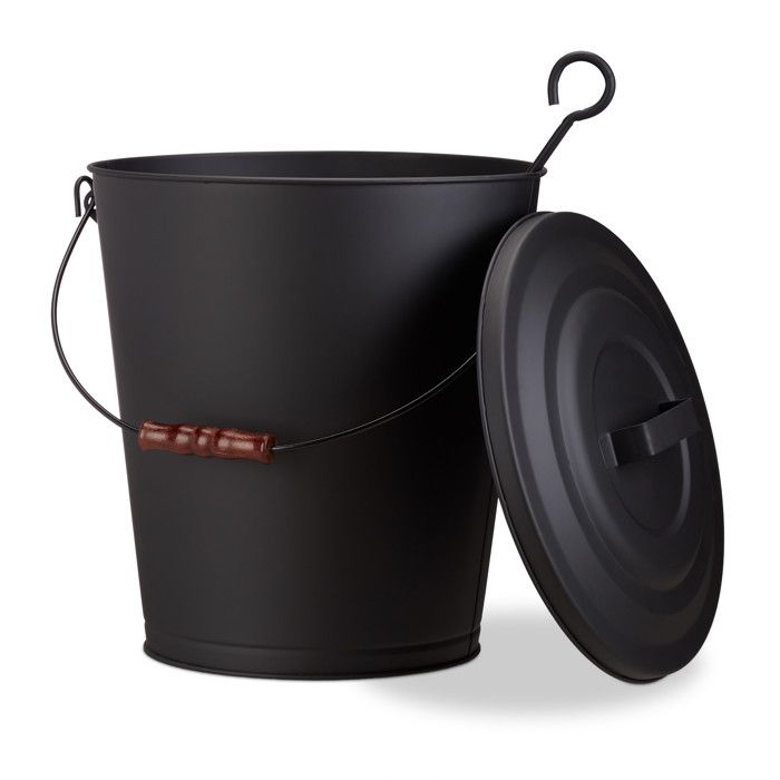 Charbonnière Relaxdays 16 Litres Métal - Poignée Double - Couleur