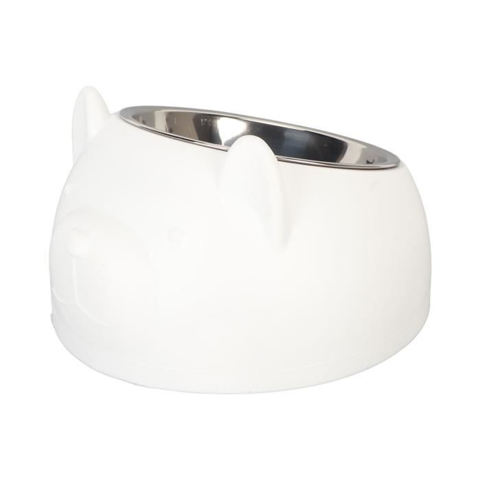 Meilleurs prix pour Bol de nourriture pour chat - SALUTUYA - Acier inoxydable 304 - 200 ml - Design surélevé - Ovale