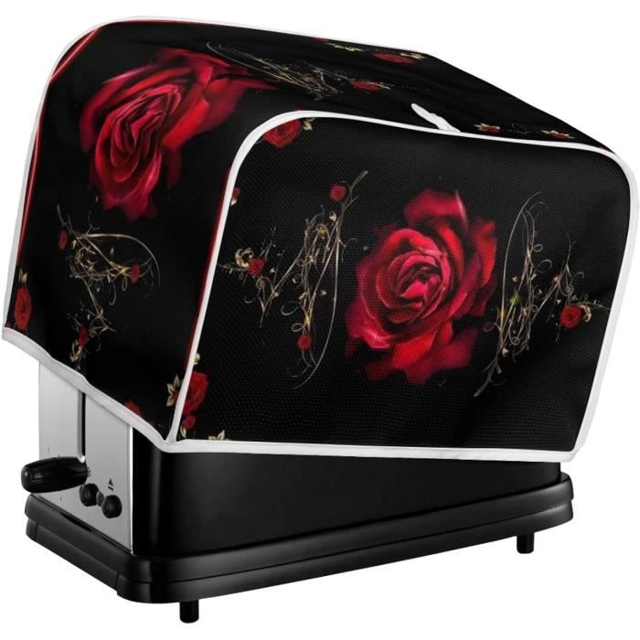 Psesaysky Housse De Grille-pain à Pain à 2 Tranches - Motif Papillon - Lavable En Machine - Avec Poignée Supérieure Pour Un Rangement Facile - Couvercle De Jus