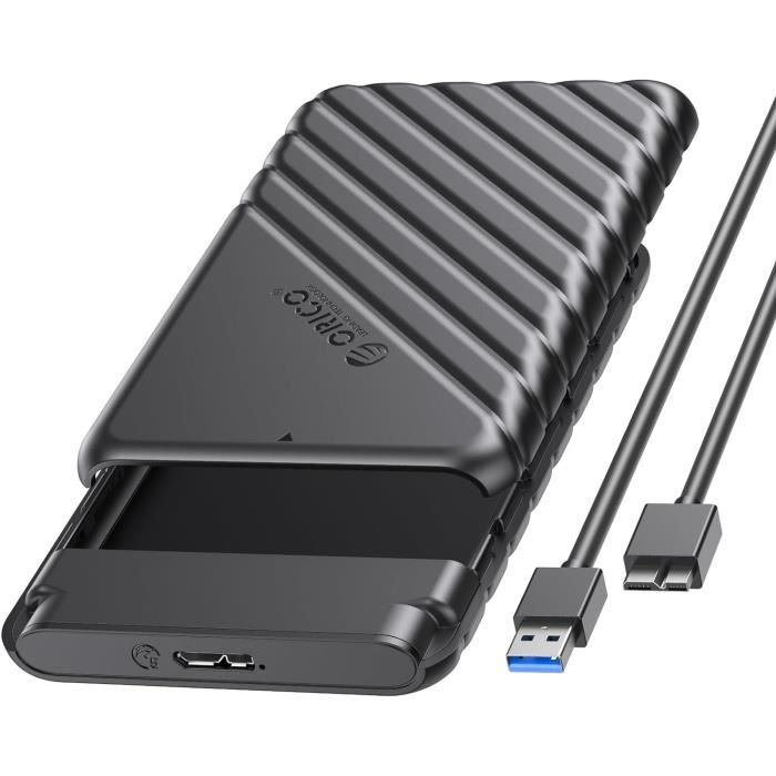Boîtier Externe Disque Dur - FOLAYA - 2.5'' - USB 3.0 - 5Gbps - Compatible SATA HDD/SSD - Informatique