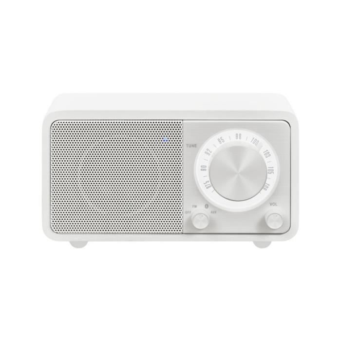 Radio Portable - SANGEAN - GENUINE MINI (WR-7) - Bluetooth - FM - Boîtier en Bois Blanc