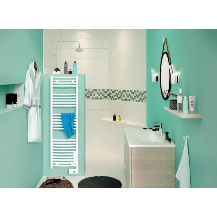 FISHTEC Seche Serviette Electrique Mural 60W - Porte Serviette