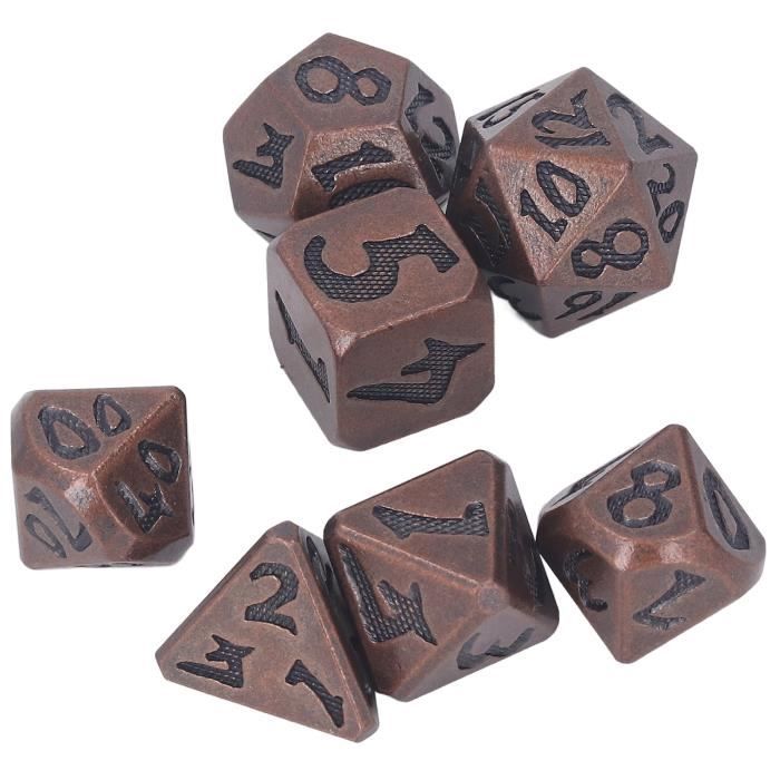 49 Pièces Jeu De Dés Polyédriques 7 Couleurs Avec Sacs - Pour DND RPG Jeux De Rôle