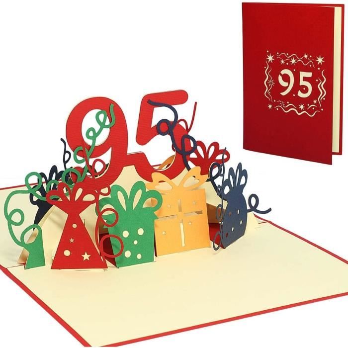Prime Greetings Carte d'anniversaire 95 ans, fabriquée en