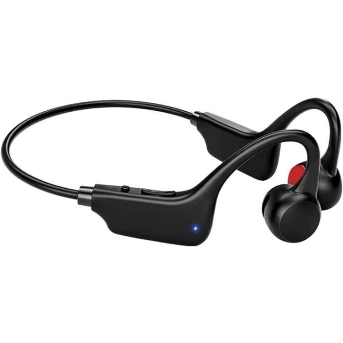 Casque à Conduction Osseuse Bluetooth 5.2 - Écouteurs Open-ear, étanches IPX7, 12h D'autonomie, Pour Sport
