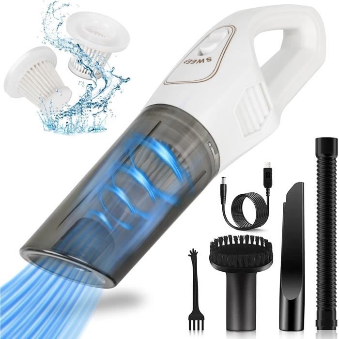 Aspirateur Voiture 3 En 1 12000Pa APPS2Car - Portable Sans Fil, Souffleur & Gonfleur, Batterie 4000mAh