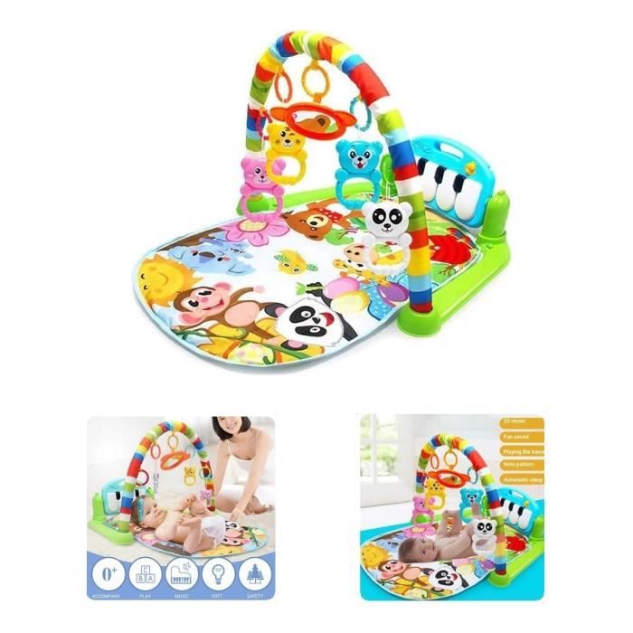 Tapis D Eveil Evolutif Bebe De Jeu Tapis Amis De La Jungle Tapis De Jeu Musical Pour Bebe Cdiscount Puericulture Eveil Bebe