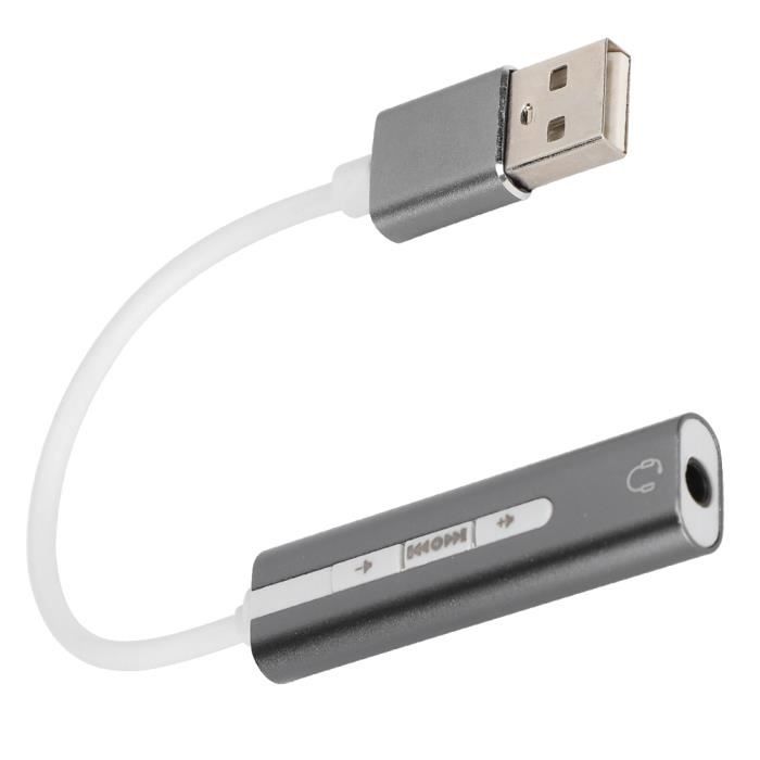 Adaptateur Audio Pour Streaming Live - Double Carte Son Stéréo - Résolution 32 Bits/384 KHz - En Alliage Aluminium - Pour Chant Et Enregistrement Mobile - 3