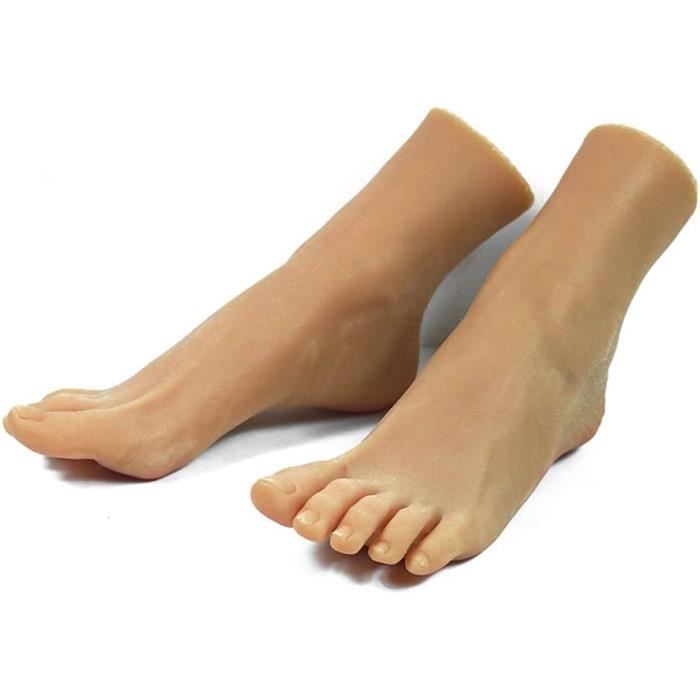 Silicone Pieds Modèle, Faux pied réaliste, modèle de pied en beaux pieds et  une belle texture de pied, matériau TPE 100% nouveau envoi de pied