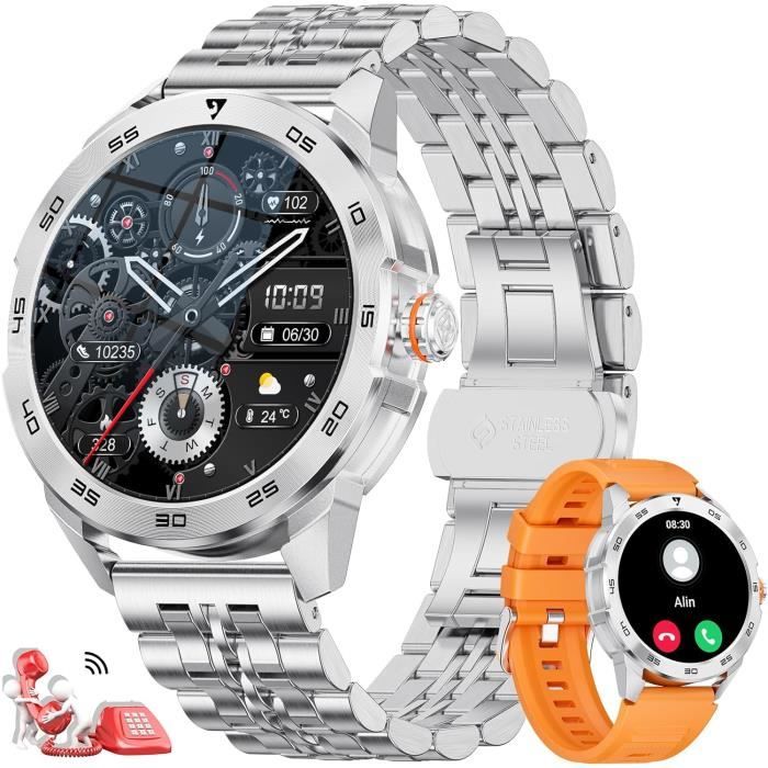 Montre Connectée OUKITEL 1.96" - Appels Bluetooth, 100+ Sports, étanche 5ATM, Santé 24/7