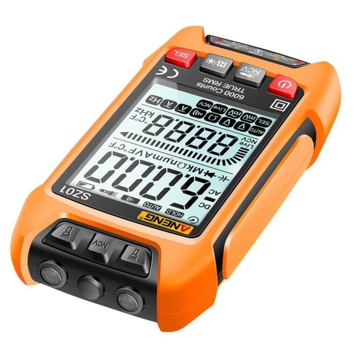 Testeur de circuit, 100A AC rétro-éclairage LCD ampèremètre voltmètre