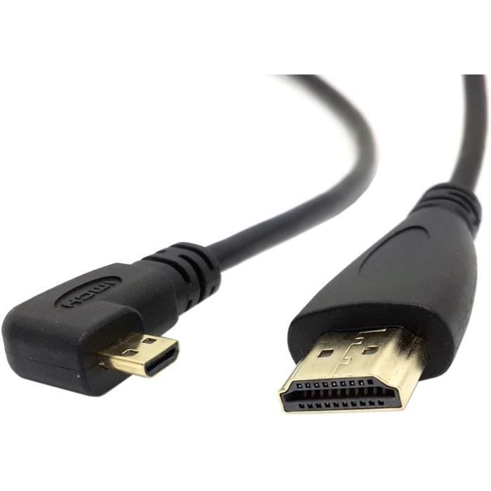 CY Cavo Micro HDMI A HDMI 2.1 – 1.5m, 48Gbps, 8K@60Hz, 4K@120Hz, Connettori Placcati Oro Per Fotocamera, Tablet, PC, PS5, Xbox