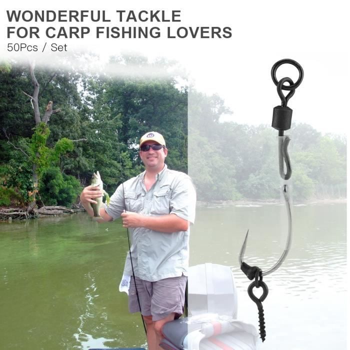Accessoires de pêche,Mix--Capuchon de fil pour leurre type hair chod rig ronnie,accessoires de