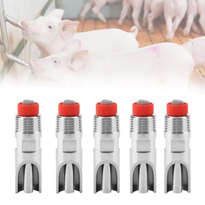 sourcingmap Energivore Buveur De Mamelon Cochon Mouton Abreuvoir 1/2 PT