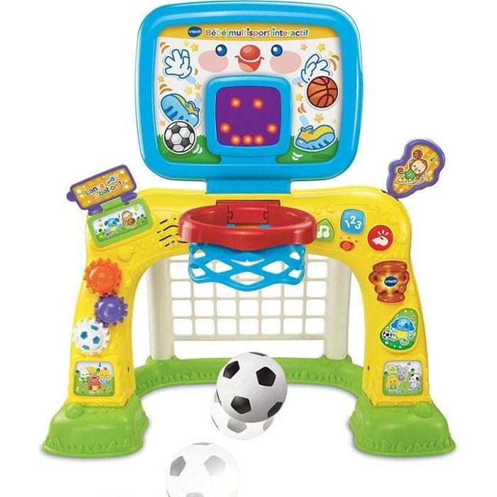 Jeu interactif Bébé Multisport Intéractif - VTECH - Basket/Foot - 12 à 36  mois - Cdiscount Jeux - Jouets