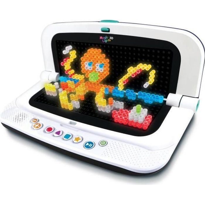 VTech Magic Lights 3D Atelier Créatif Enfant Création de Tableaux Lumineux en 2D et en 3D Jeu Éducatif Loisir Créatif Électronique Cadeau Enfant Dès Contenu en Français - vue 9