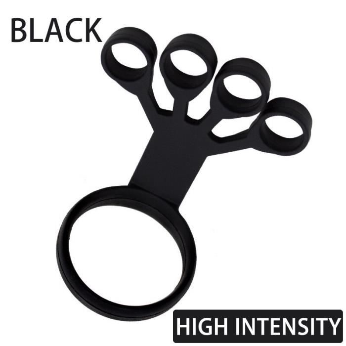 Renforceur De Grip Doigts Main - Exercice Musculation, Rééducation, Anti-stress (noir)