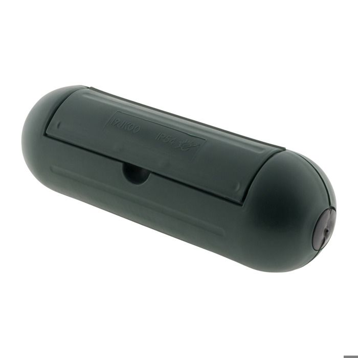 Zenitech Boîtier de protection pour prolongateur jardin IP54 Vert