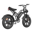 Vélo électrique Happyrun G50 - Pneus 20 pouces - Moteur 1500W - Batterie 48V/18AH - Noir-1