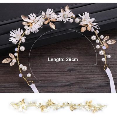 Couronne De Fleurs Marguerite VEGCOO - Serre-tête Et Pinces Cheveux Pour Mariage Et Fêtes