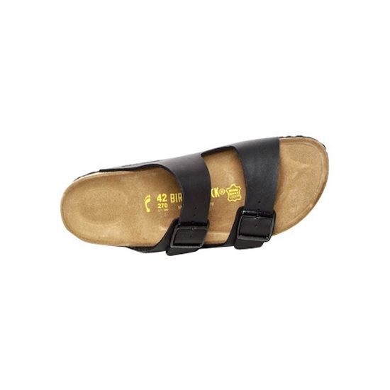 Nu pieds Birkenstock Arizona Noir pour Homme Confort
