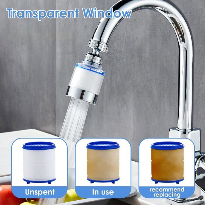 2-Pack Tap Water Filter, Anti-Limescale Faucet Purifier, Removes ...