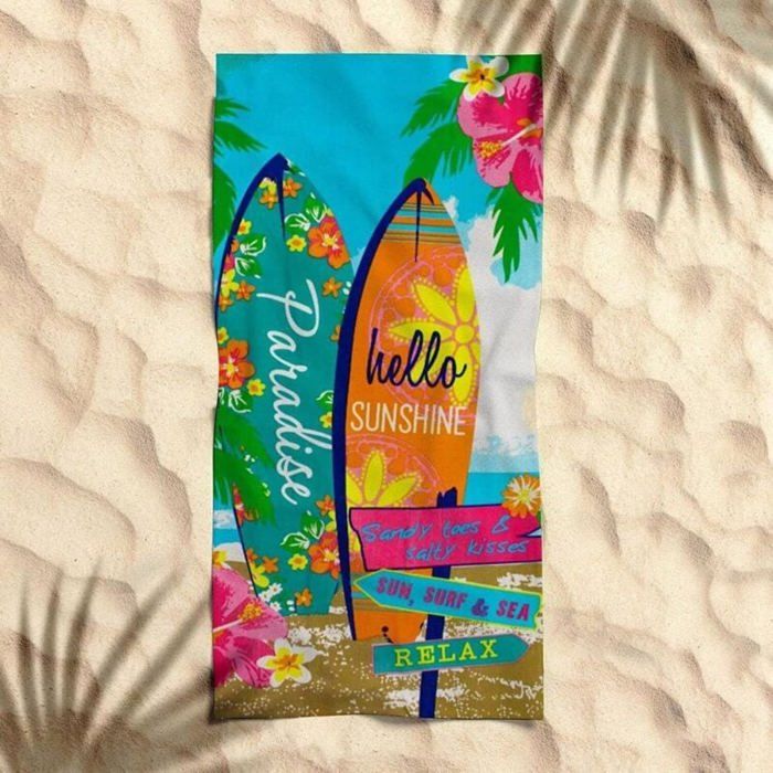 Serviette De Plage Microfibre Sakura Japonais 3D - 70x150 Cm - Anti-Sable & Séchage Rapide - Idéale Piscine, Voyage, Yoga