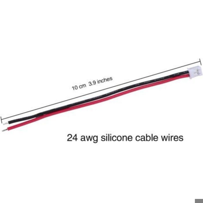 ZoZoMaiy D-Orange 20 Paires JST 2 Broches Connecteur 22 AWG JST Connecteur de Prise 2
