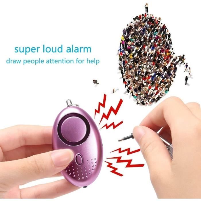 Alarme personnelle portable de 120 dB antiagression et anti-panique