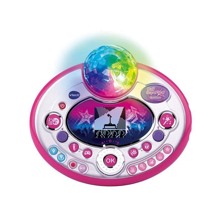 VTECH - Kidi Superstar Lightshow Rose - Micro Karaoké Enfant - Cdiscount  Jeux - Jouets