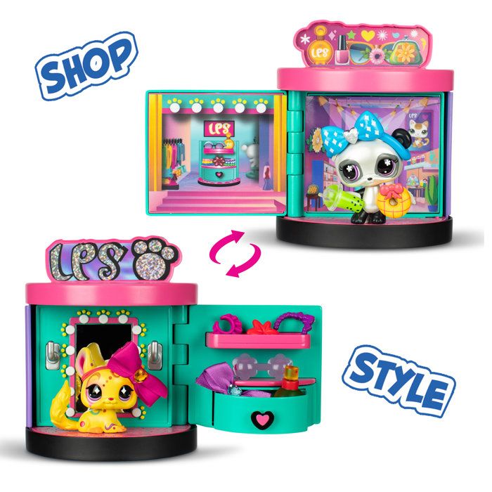 Littlest Pet Shop – Coffret Ferme – 5 Figurines LPS à Tête Qui Bouge – Accessoires – Dès 4 Ans – BF00510