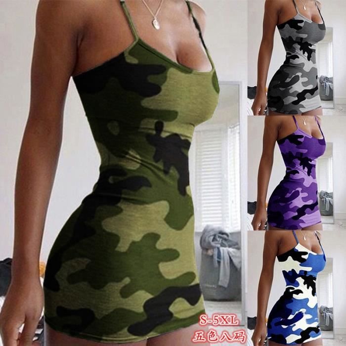 Robe camouflage pas cher online