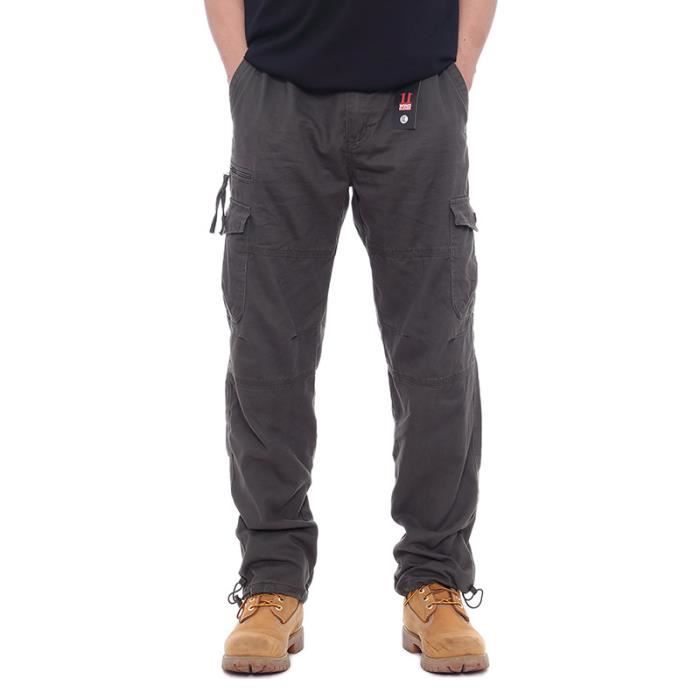 Pantalon cargo hotsell doublé polaire homme