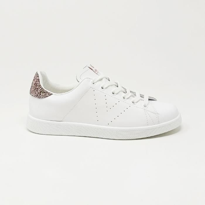 BASKETS VICTORIA SNEAKER BLANC GLITTER CS Blanc Cdiscount Chaussures