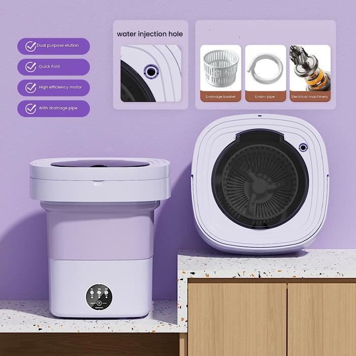 Machine à Laver Miniature 1/12 – En Plastique – Pour Maison De Poupée – Avec Voyants Et Porte Transparente – Décoration Réaliste