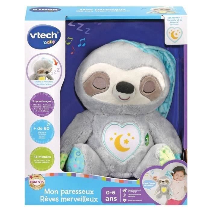 Doudou Paresseux Fehn - Peluche Douce Pour Bébé Dès La Naissance, Aide à L'endormissement, 33 Cm, Lavable
