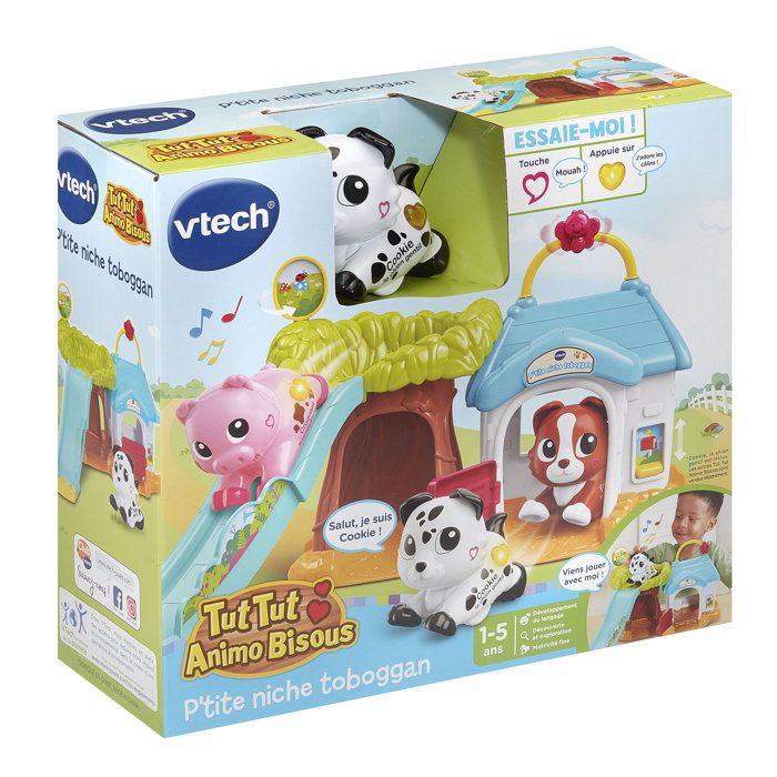 Jeu électronique Vtech Tut Tut Animo Bisous Super Maison Toboggan Avec Violette La Vache Pipelette 3417765760051