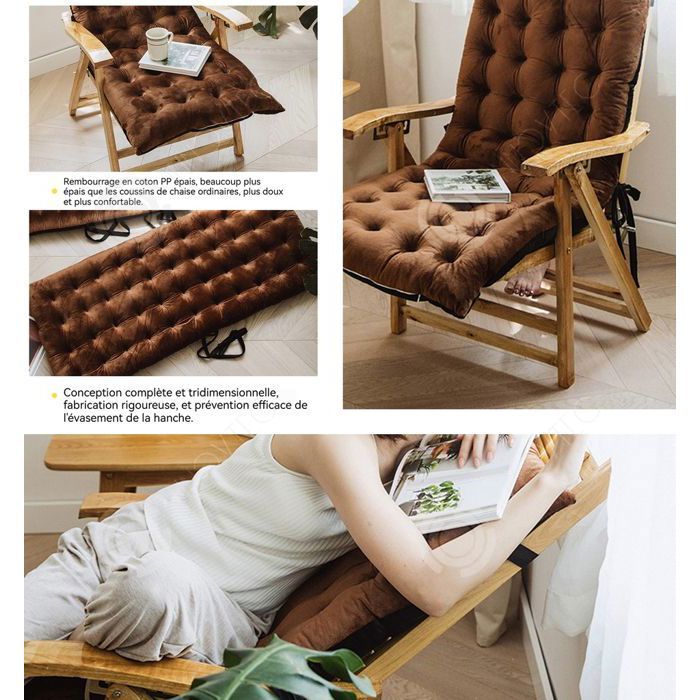 Lot De 2 Coussins D'assise 40x40 Cm - Housse Duvet De Maïs, Rembourrage Coton - Pour Intérieur Et Extérieur - 7