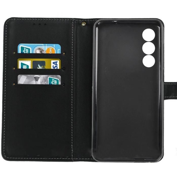 Housse Portefeuille 360° Pour Doogee BL12000 - Protection Cuir Synthétique Noir, Neuf
