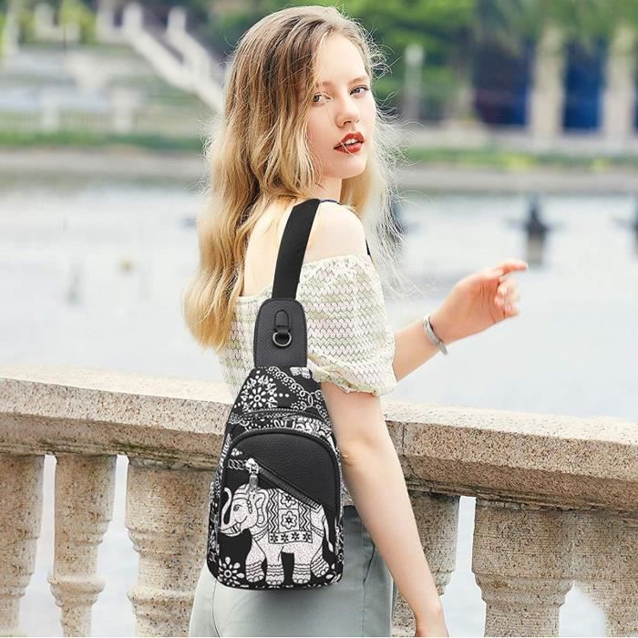 Sac Bandoulière FANDARE Unisexe - 23x4x42cm | Nylon Résistant à L'Eau | Randonnée, Voyage, Sport