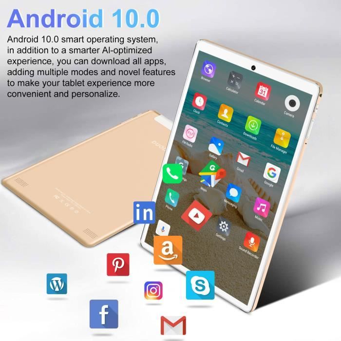 Ordinateur 2 en 1 64Go+4Go,10.1"HD,WIFI+4G2